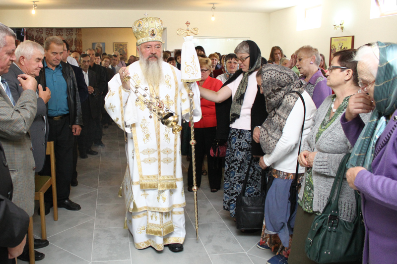 Demisolul bisericii „Sfântul Alexandru” din Cluj-Napoca, sfințit de ÎPS Andrei