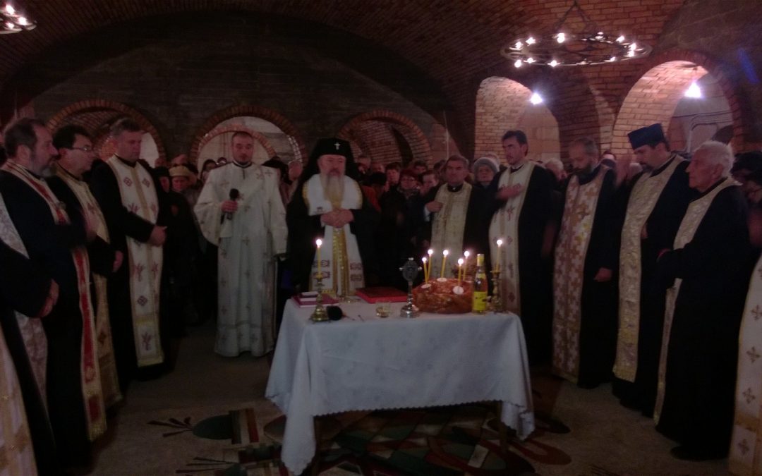 Sfințirea demisolului Bisericii „Învierea Domnului”, din cartierul Zorilor