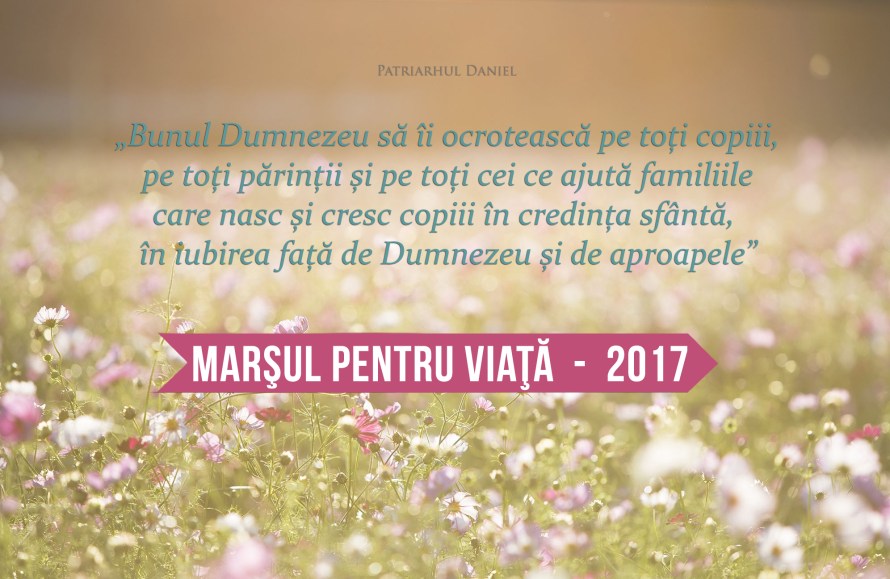 Precizări privind organizarea și desfășurarea  Marșului pentru viață din ziua de 25 martie 2017