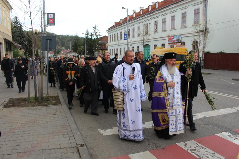 Procesiunea de Florii, la Bistrița