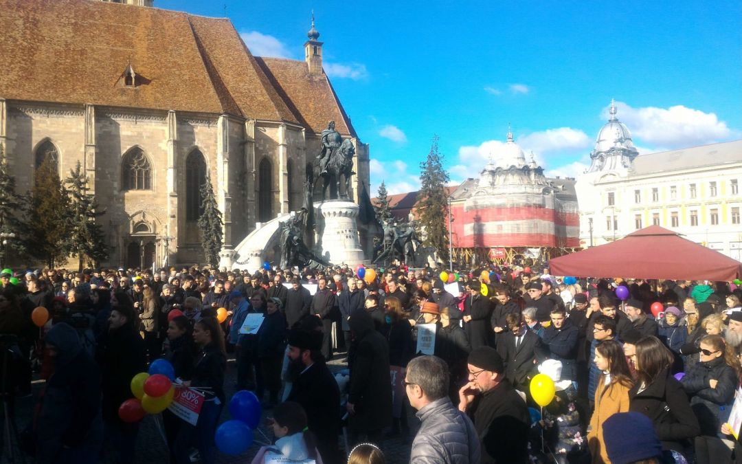 Marșul pentru viață în Arhiepiscopia Clujului