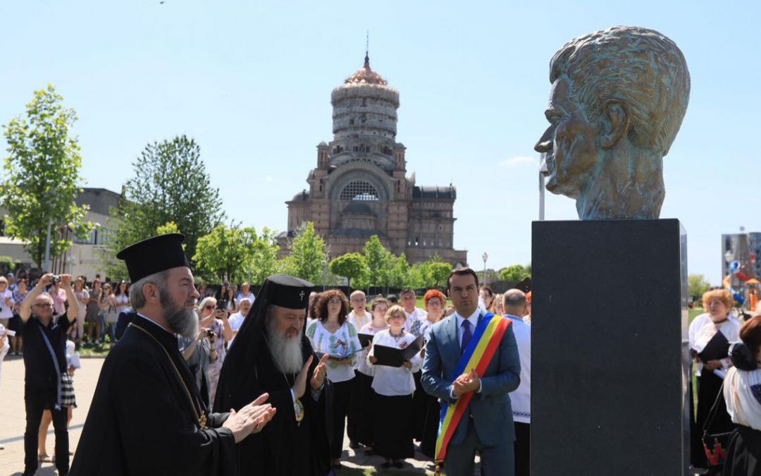 Dezvelirea bustului sculptorului Vida Gheza, la Baia Mare