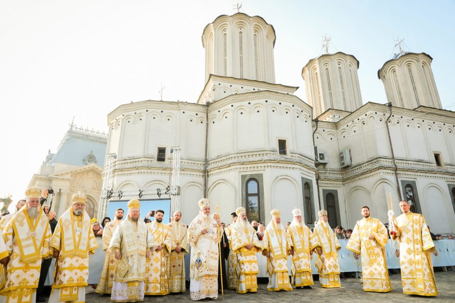 Mitropolitul Andrei, la hramul Catedralei Patriarhale, Sf. Dimitrie cel Nou, Ocrotitorul Bucureștilor