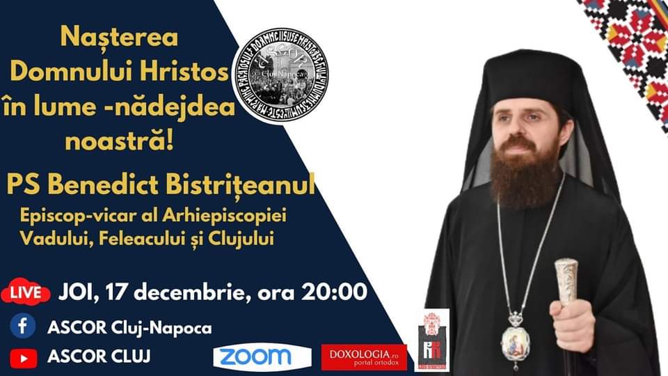 VIDEO | „Naşterea Domnului Hristos în lume – nădejdea noastră”, conferința susținută de Preasfințitul Părinte Benedict Bistrițeanul
