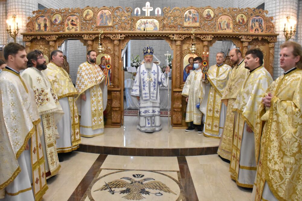 Binecuvântarea lucrărilor efectuate până în prezent la Biserica „Sf. Ap. Andrei” din Apahida