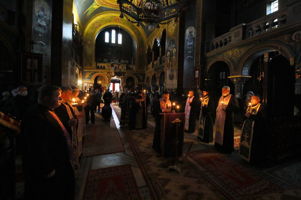 Ultima parte a Canonului cel Mare, la Catedrala Ortodoxă din Turda