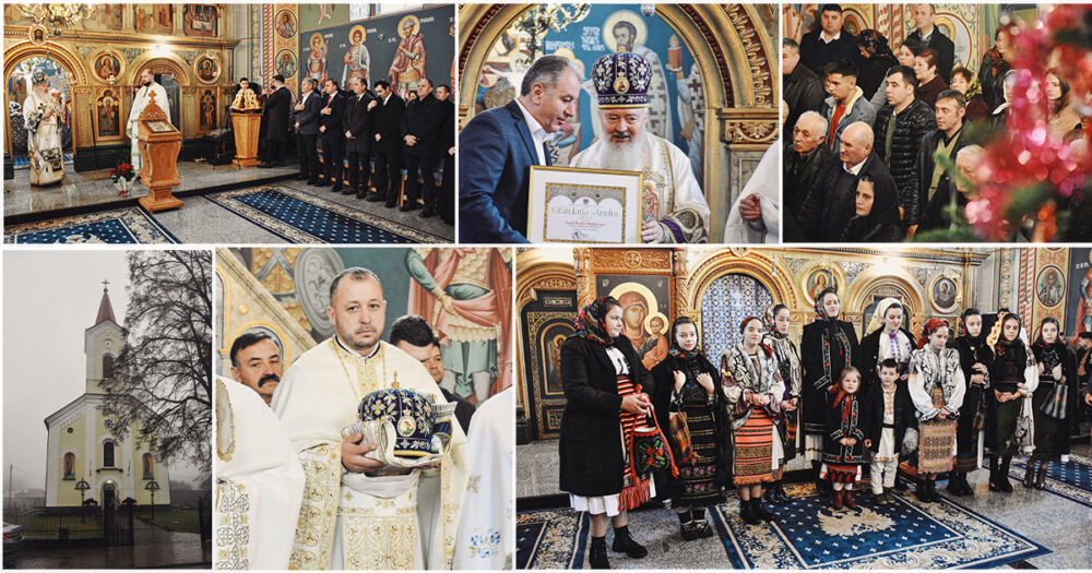 Zi de sărbătoare în Ilva Mare. Părintele Mitropolit Andrei a binecuvântat lucrările efectuate la biserică și a sfințit capela mortuară