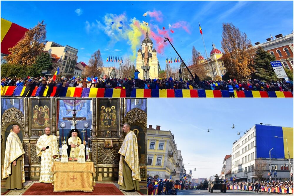 Ziua Națională a României, sărbătorită la Cluj-Napoca printr-o ceremonie religioasă și militară