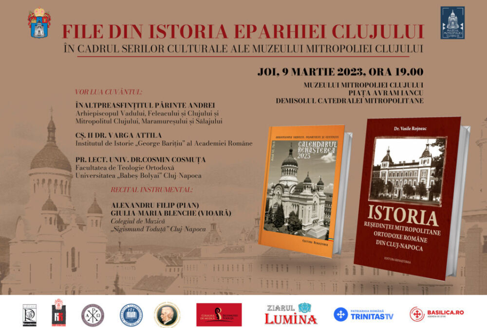 Invitație | „File din istoria Eparhiei Clujului” – Seară culturală la Muzeul Mitropoliei Clujului