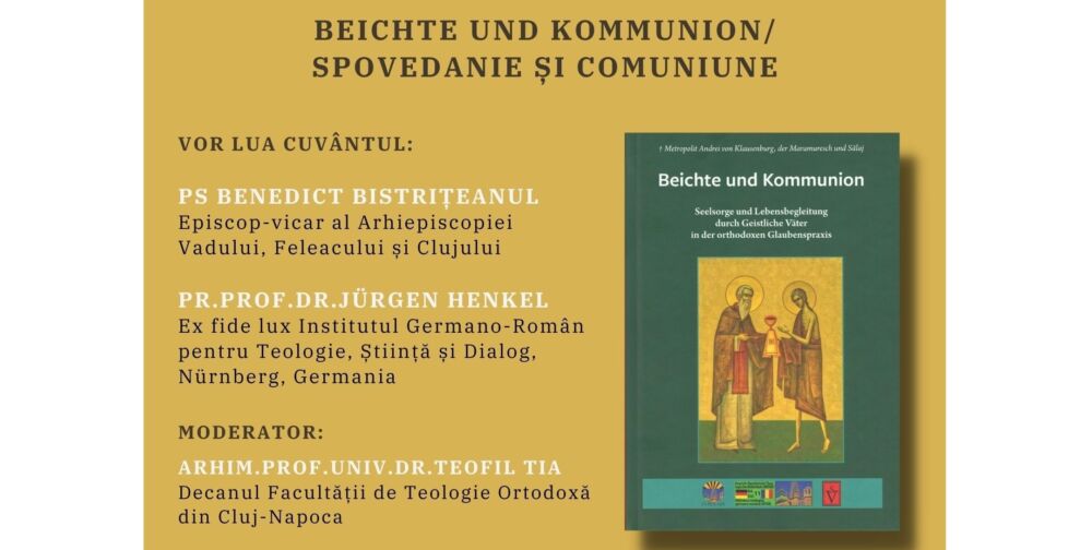 Invitație | Lansare de carte: IPS Andrei, Beichte und Kommunion (Spovedanie și comuniune) | Eveniment editorial la Muzeul Mitropoliei Clujului