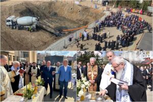 Mitropolitul Andrei a pus piatra de temelie pentru noua clădire a Spitalului Judeţean de Urgenţă Bistriţa