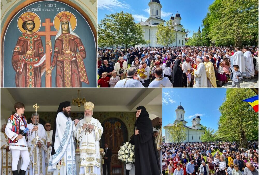 Mii de pelerini la hramul istoric al Mănăstirii Dobric | Sfinţii Împărați Constantin și Elena