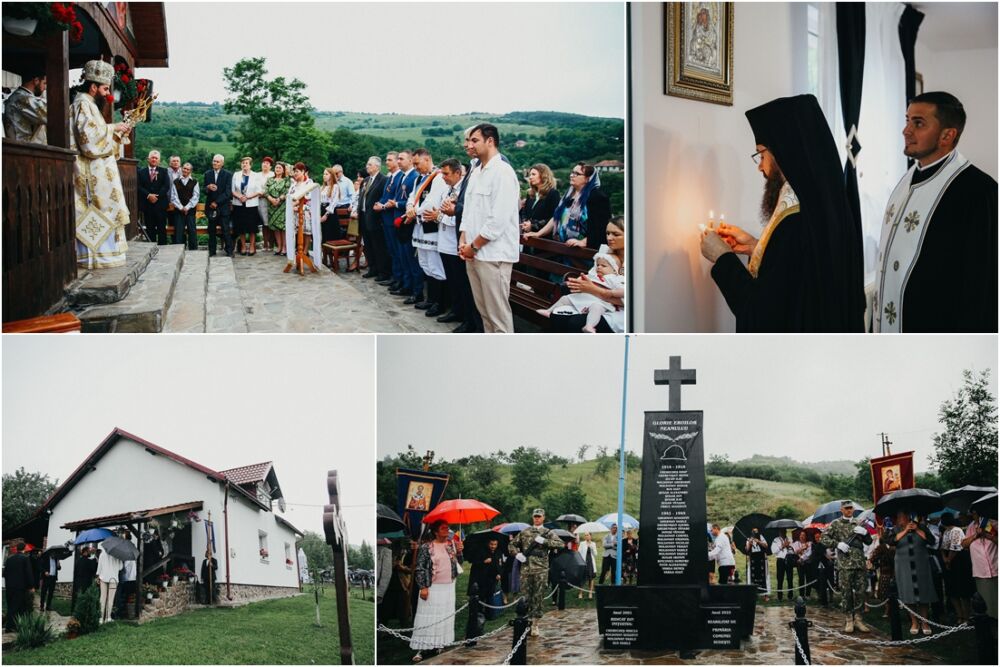 Binecuvântarea lucrărilor efectuate la casa parohială și sfințirea Monumentului Eroilor din Țăgșoru