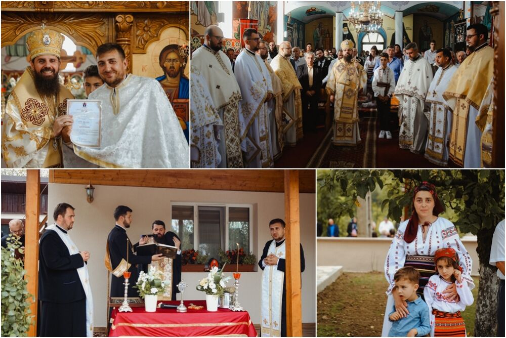 Liturghie arhierească și binecuvântarea lucrărilor efectuate la casa parohială din Sântioana, județul Cluj