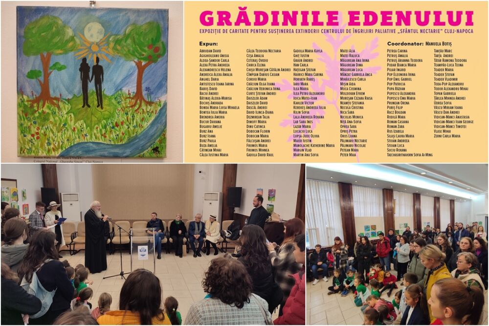 Vernisajul expoziției de caritate „Grădinile Edenului”, pentru sprijinirea Centrului de Îngrijiri Paliative „Sf. Nectarie” din Cluj-Napoca