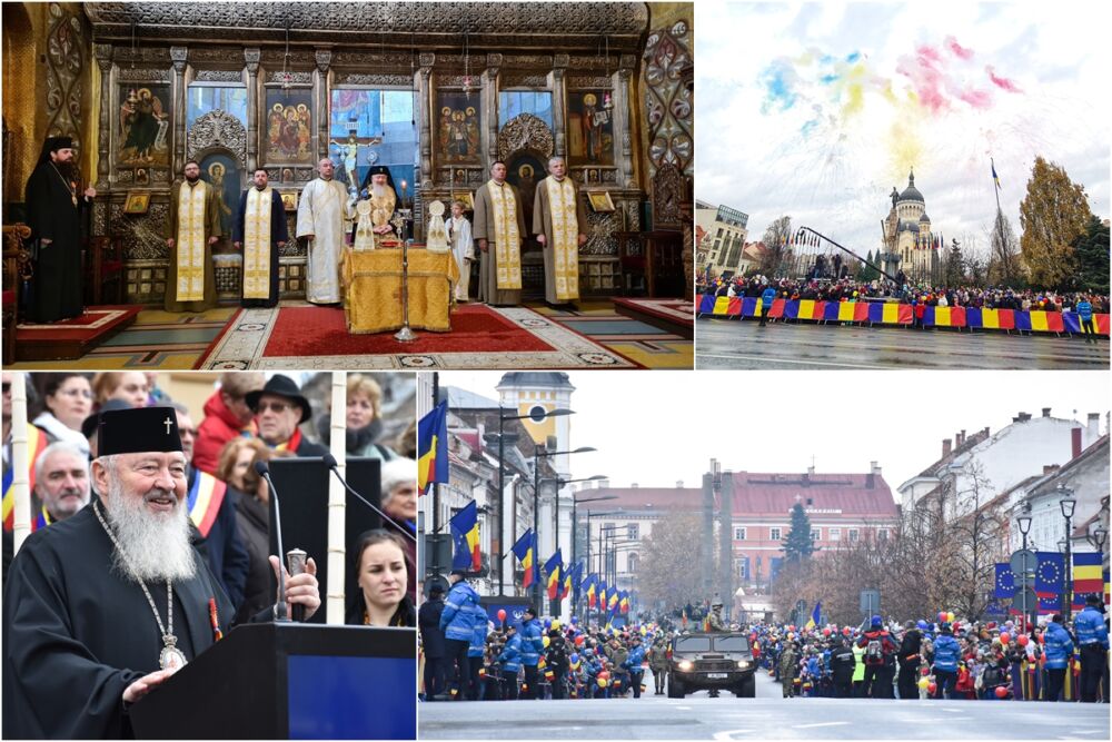 Ziua Națională a României, sărbătorită la Cluj-Napoca printr-o ceremonie religioasă și militară