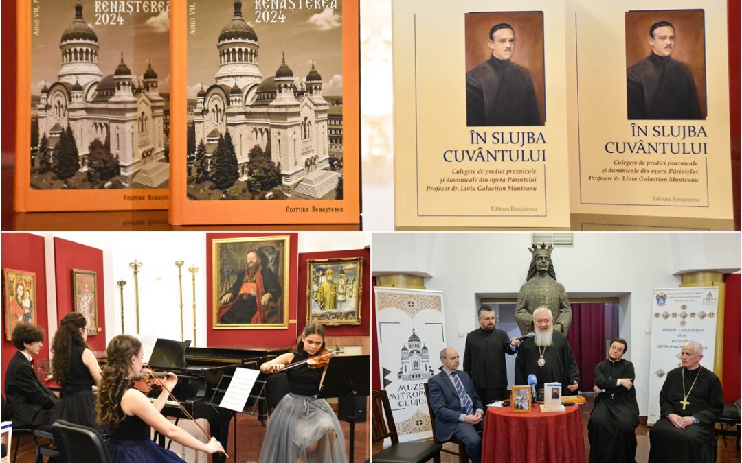 Seară culturală „Centenarul învățământului teologic ortodox universitar clujean. File din istoria Eparhiei Clujului” și dublă lansare de carte, la Muzeul Mitropoliei Clujului