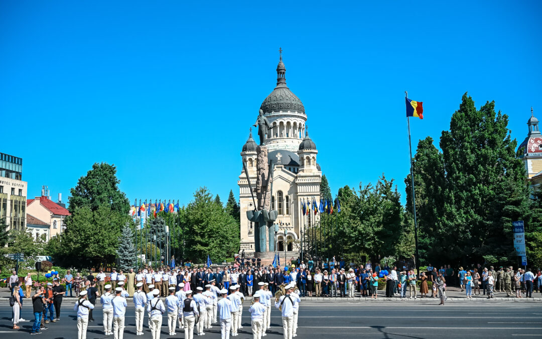Ziua Drapelului Național, marcată printr-o ceremonie militară și religioasă la Cluj-Napoca | 2025
